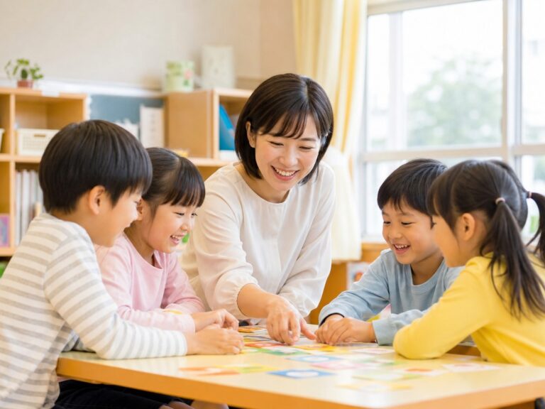 教室で子どもたちに向き合う教員（イメージ）